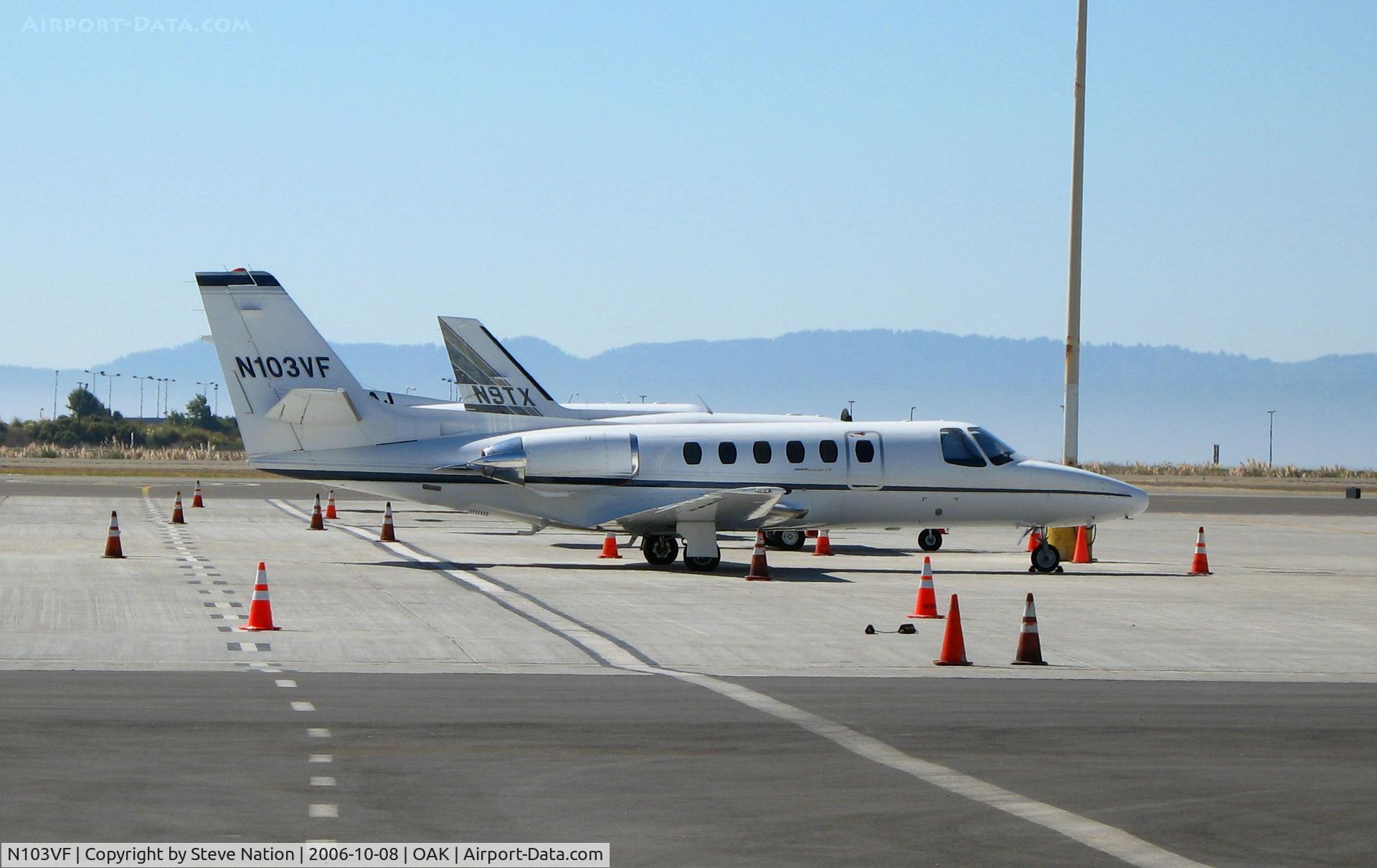 N103VF, 1985 Cessna S550 Citation IIS C/N S550-0046, George M. Martin Co. 1985 Cessna S550 @ Oakland International Airport, CA
