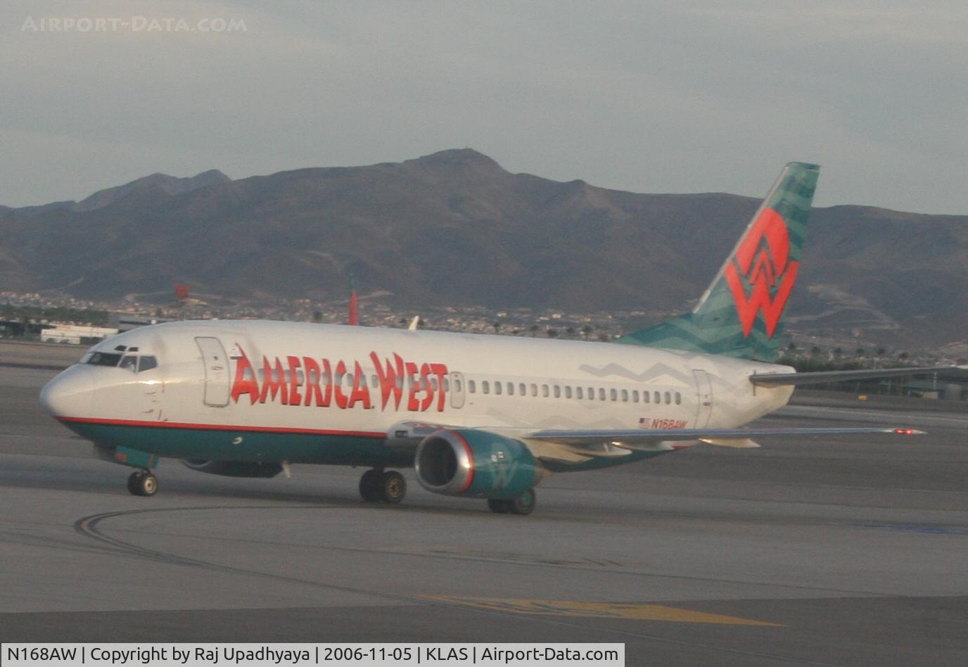 N168AW, 1986 Boeing 737-33A C/N 23629, N168AW At LAS
