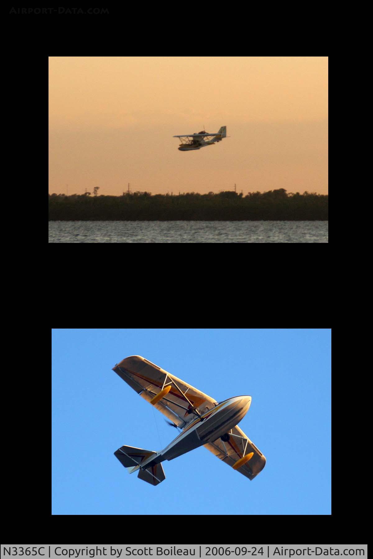 N3365C, 2003 Progressive Aerodyne Searey C/N 1MK309C, shot over indian river lagoon