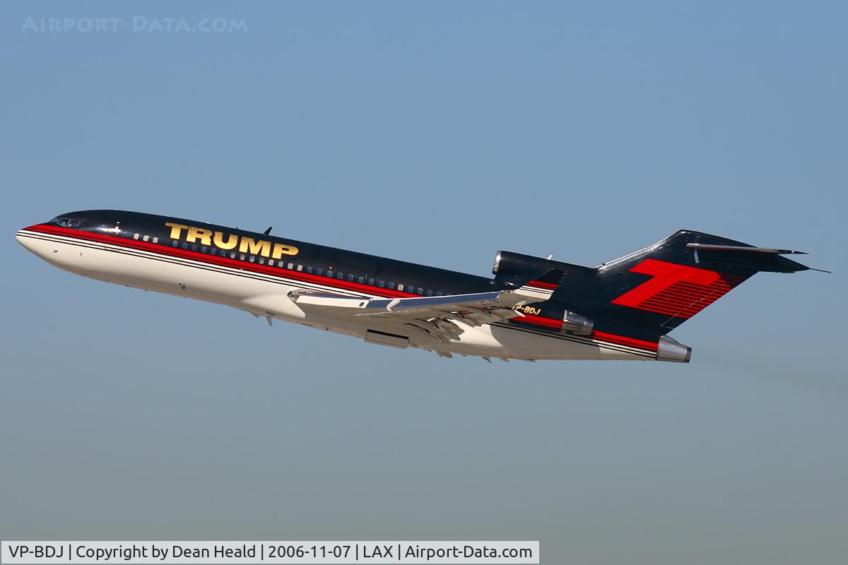 VP-BDJ, 1968 Boeing 727-23 C/N 20046, Donald Trump VP-BDJ climbing out from RWY 25R enroute to New York La Guardia (KLGA).