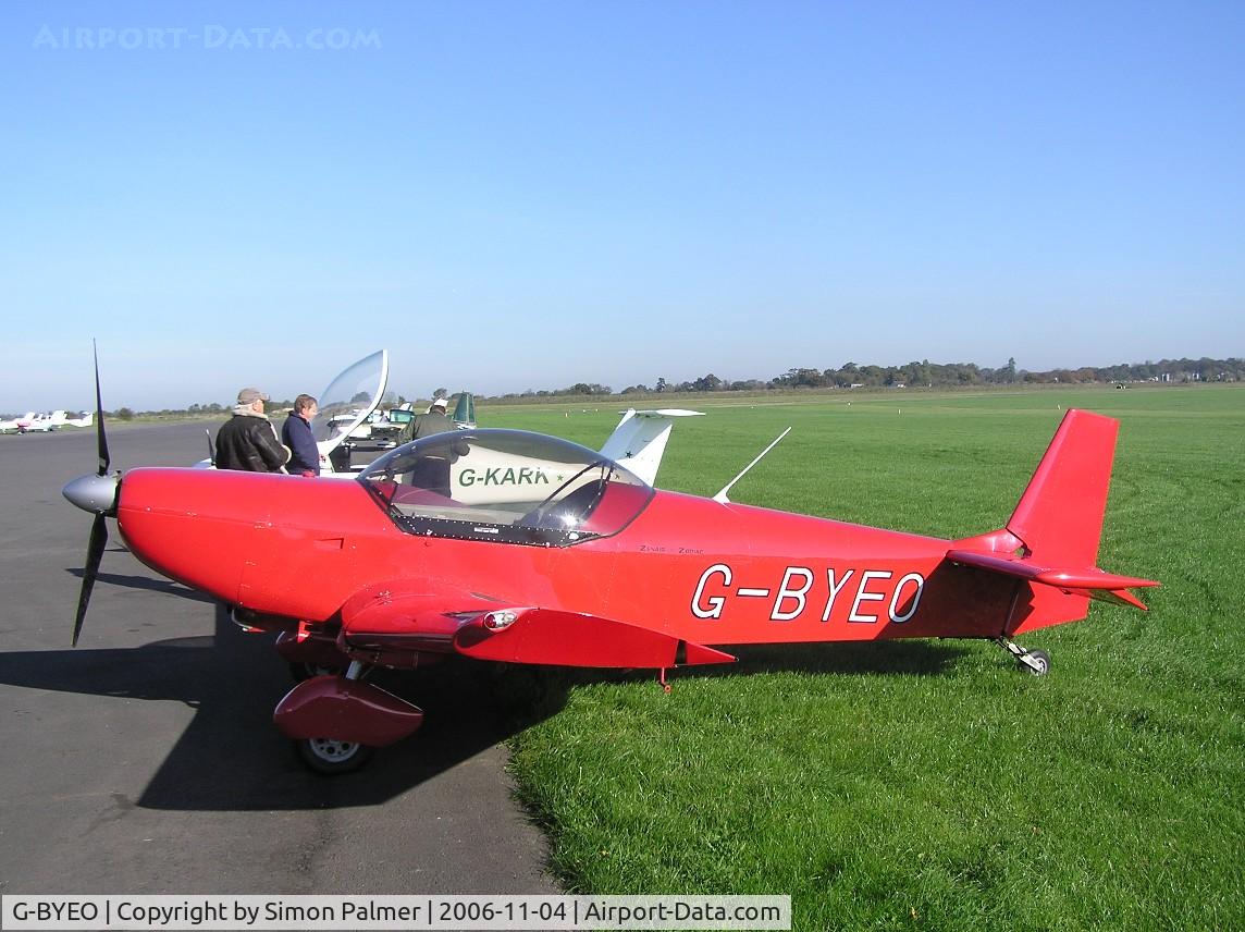 G-BYEO, 1999 Zenair CH-601 HDS Zodiac C/N PFA 162-13345, Zenair CH601 at Turweston
