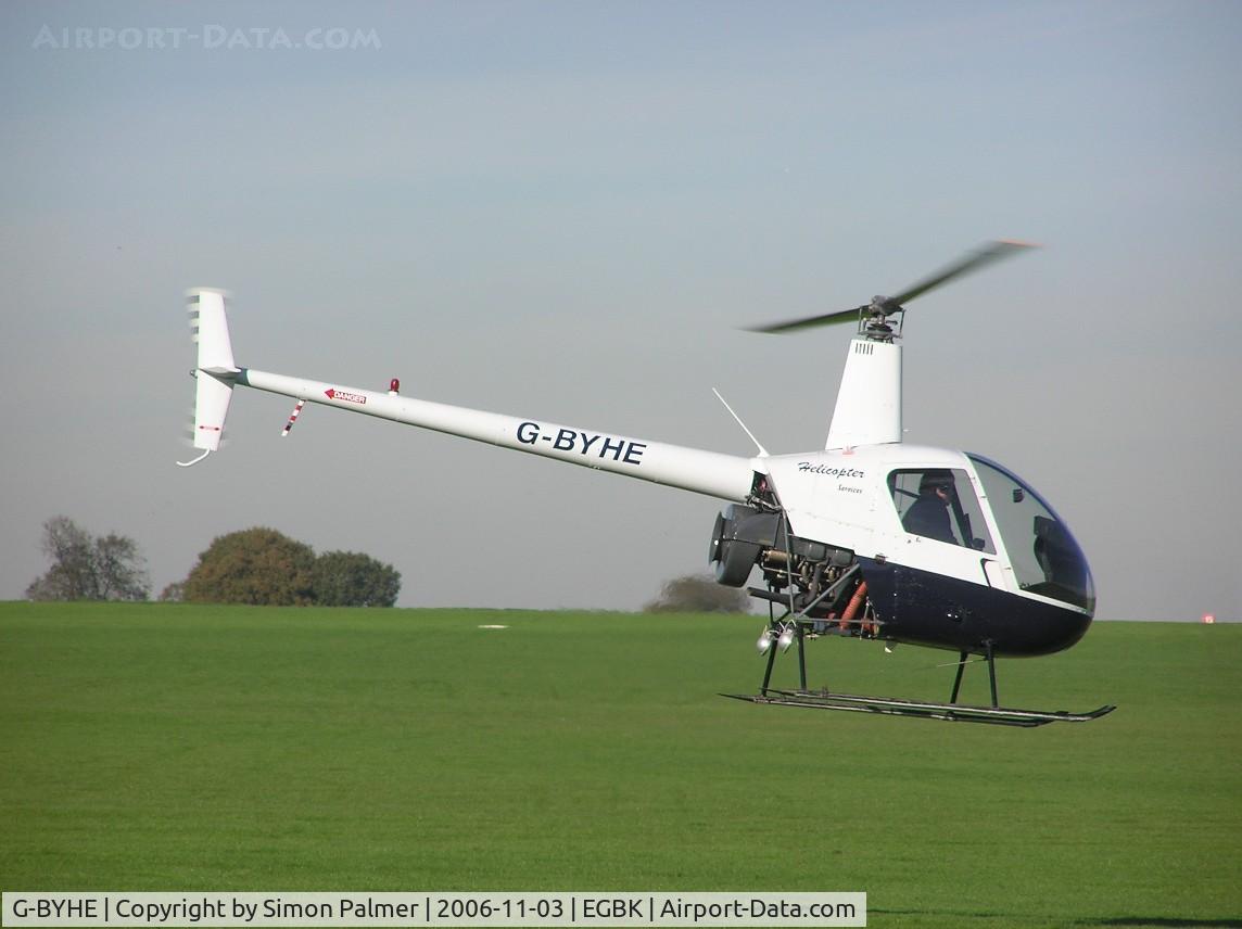 G-BYHE, 1991 Robinson R22 Beta C/N 2023, Robinson R-22 at Sywell