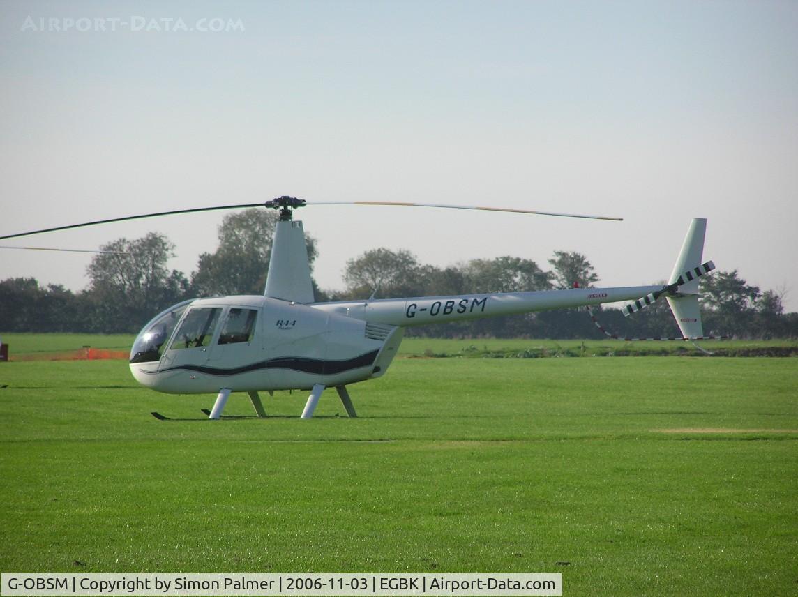 G-OBSM, 2001 Robinson R44 Raven C/N 1030, Robinson R44 at Sywell