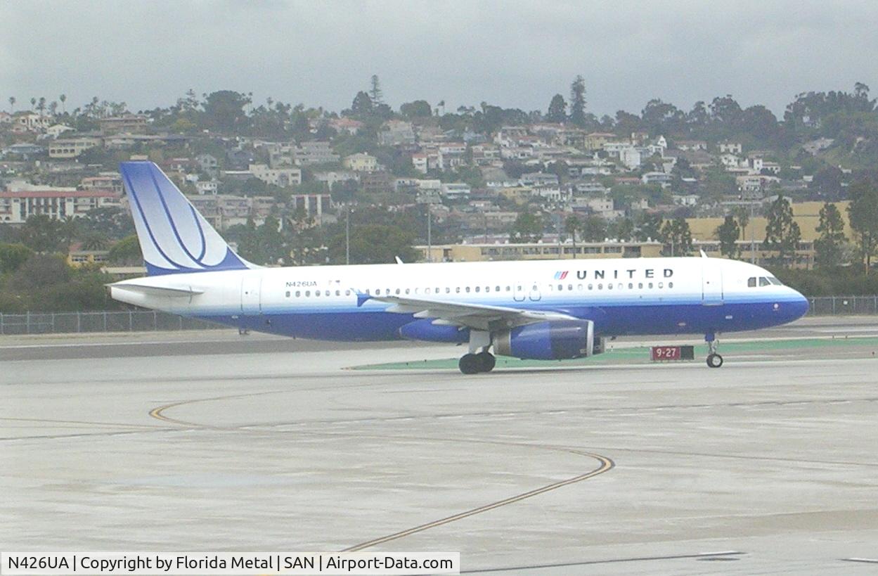 N426UA, 1995 Airbus A320-232 C/N 510, San Diego