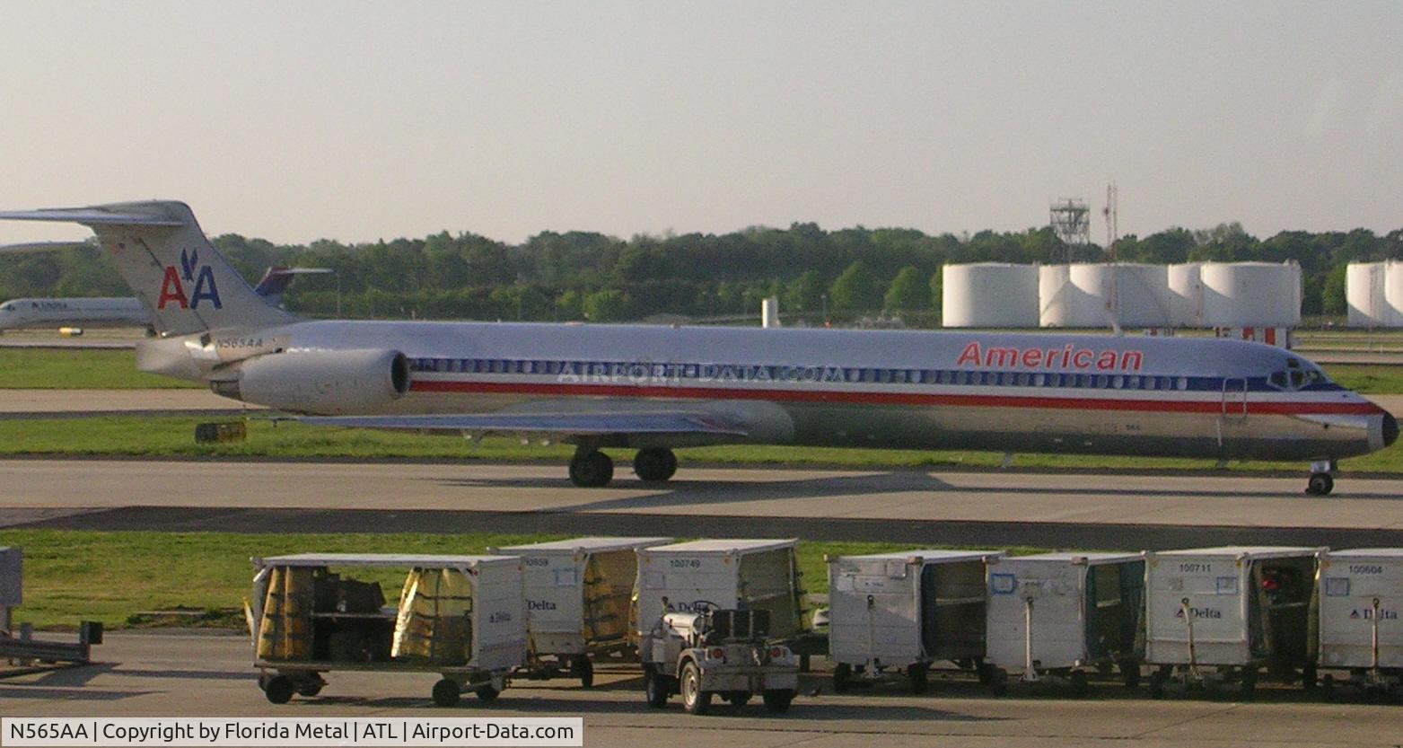N565AA, 1987 McDonnell Douglas MD-83 (DC-9-83) C/N 49347, ATL