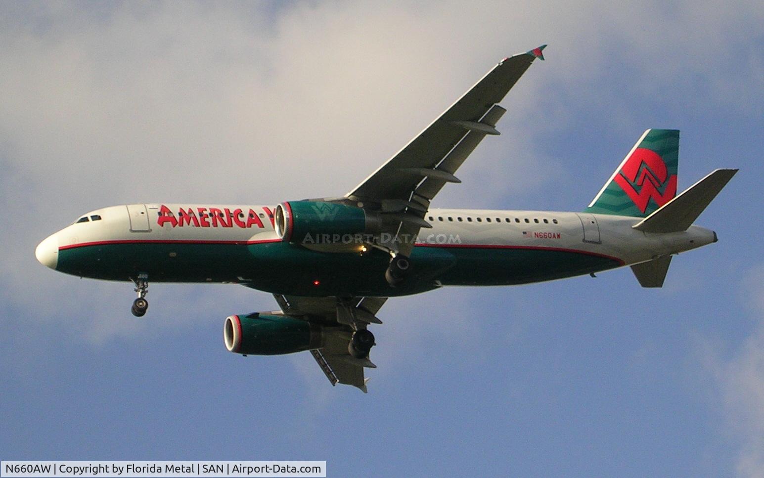 N660AW, 2000 Airbus A320-232 C/N 1234, Balboa