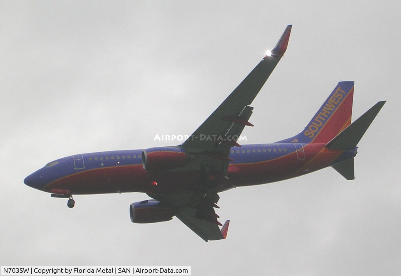 N703SW, 1997 Boeing 737-7H4 C/N 27837, San Diego