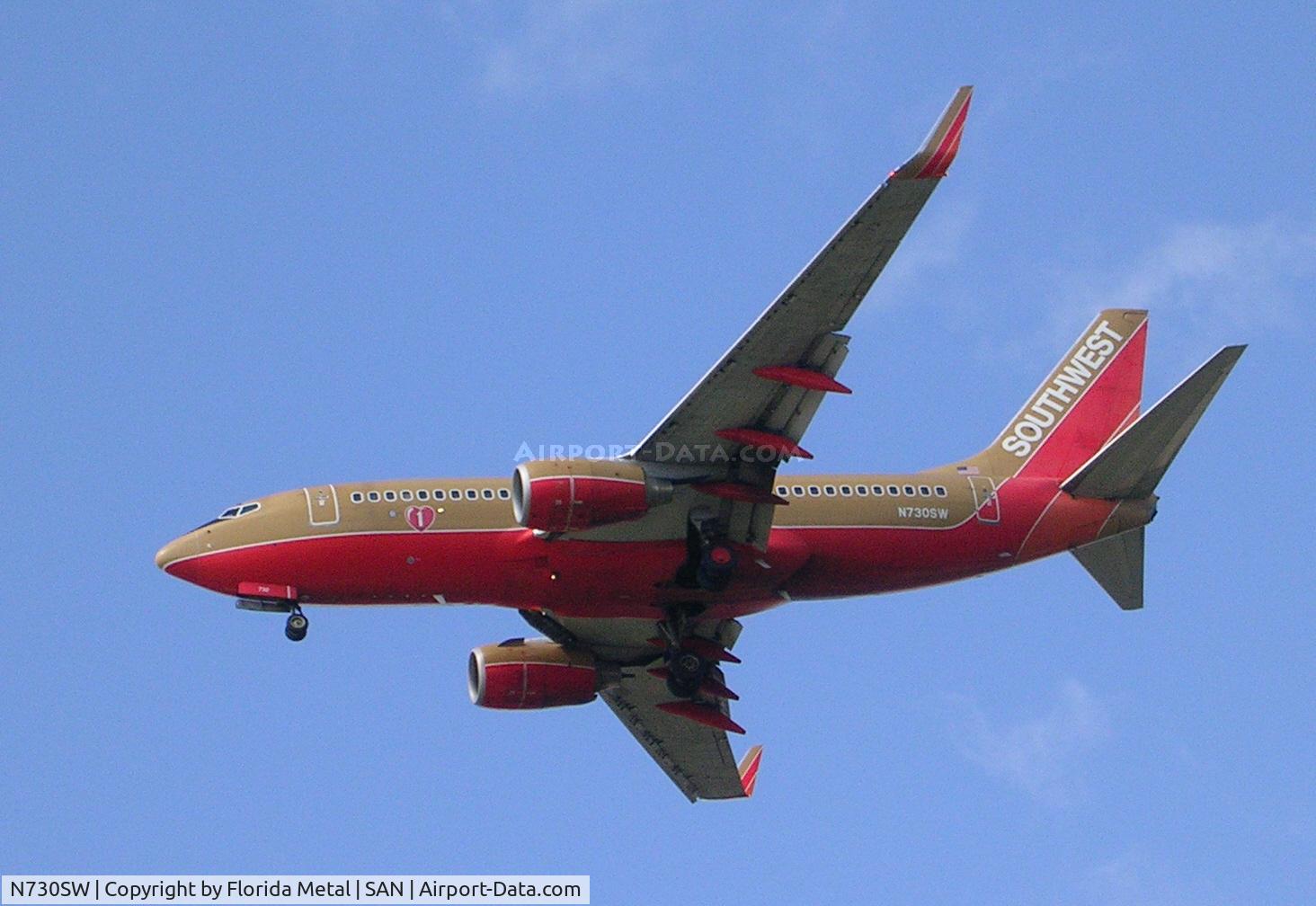 N730SW, 1999 Boeing 737-7H4 C/N 27862, Balboa Park