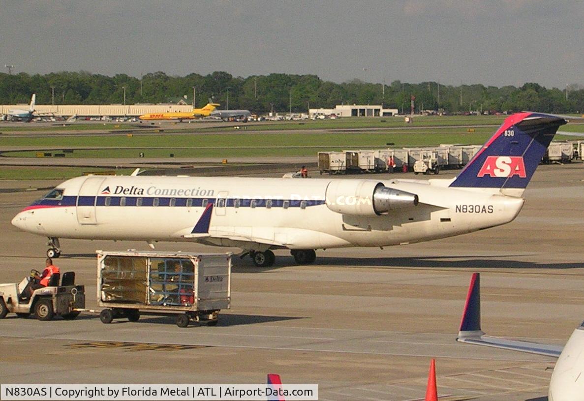 N830AS, 1998 Canadair CRJ-200ER (CL-600-2B19) C/N 7236, Atlanta