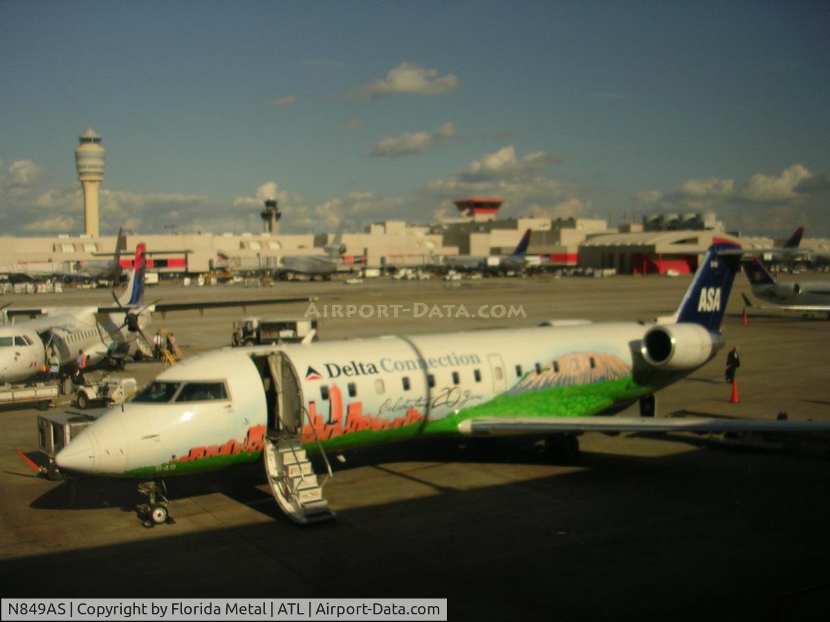 N849AS, 1999 Bombardier CRJ-200ER (CL-600-2B19) C/N 7347, The Atlanta Plane