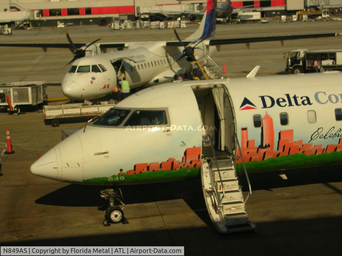 N849AS, 1999 Bombardier CRJ-200ER (CL-600-2B19) C/N 7347, Atlanta plane