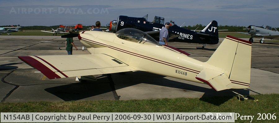N154AB, 1997 Vans RV-3A C/N EC10868, With taildragger company like Tobul's SNJ, hard not to look smallish