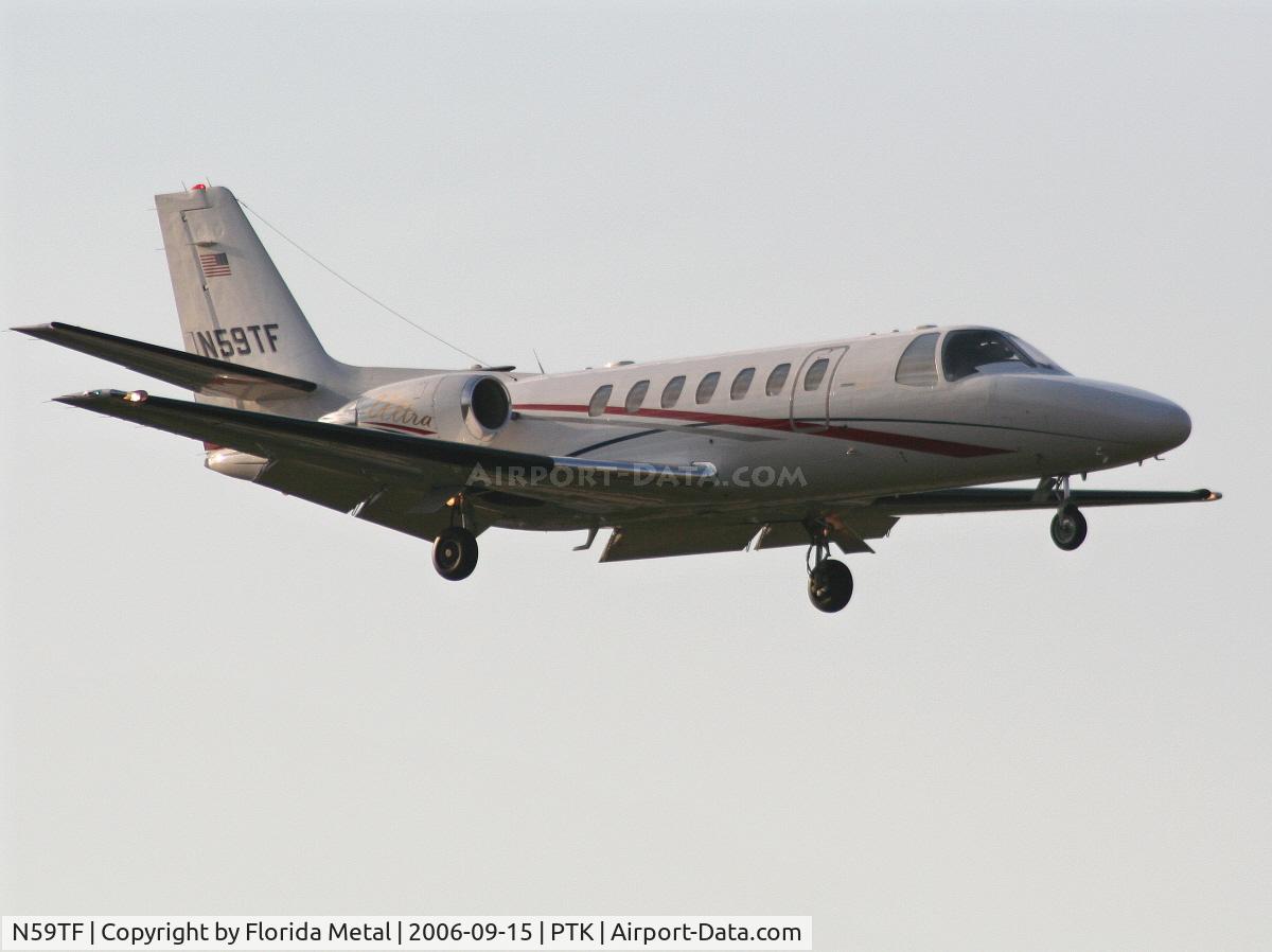 N59TF, 1997 Cessna 560 Citation V C/N 560-0422, landing