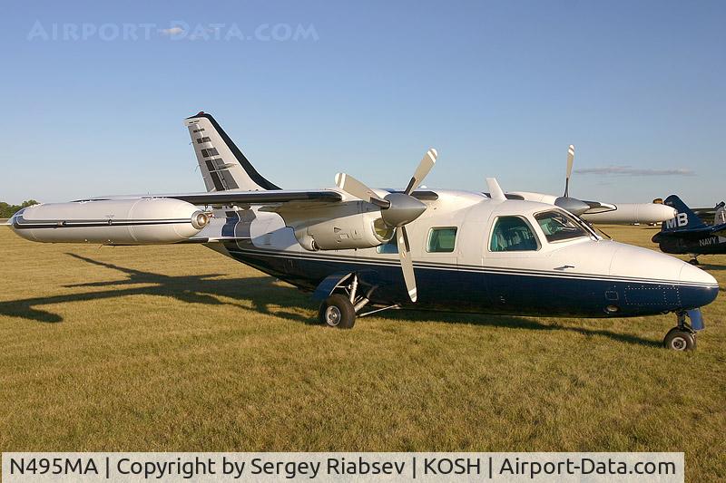N495MA, 1974 Mitsubishi MU-2B-25 C/N 306, EAA AirVenture 2005