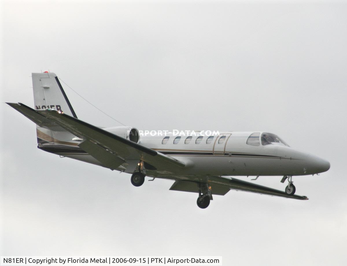 N81ER, 2007 Cessna 525B CitationJet CJ3 C/N 525B0190, landing