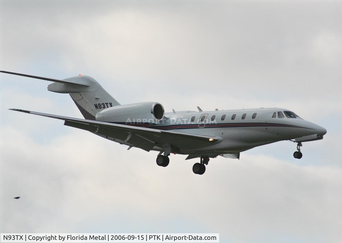 N93TX, 1999 Cessna 750 Citation X Citation X C/N 750-0099, landing