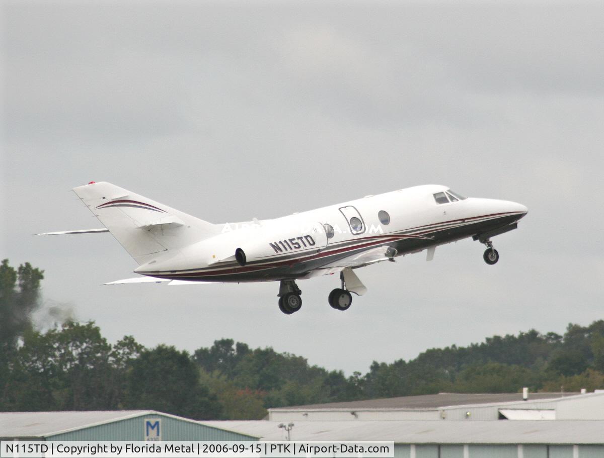 N115TD, 1977 Dassault Falcon 10 C/N 96, take off