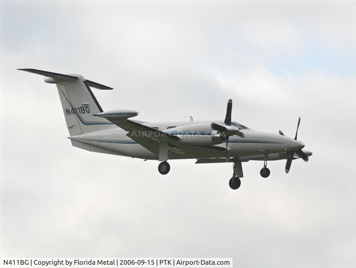 N411BG, 1984 Piper PA-42-1000 Cheyenne IV C/N 42-5527004, landing
