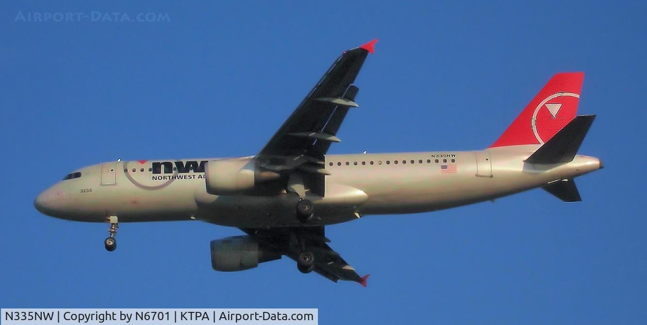 N335NW, 1992 Airbus A320-212 C/N 340, TPA 36L Approach