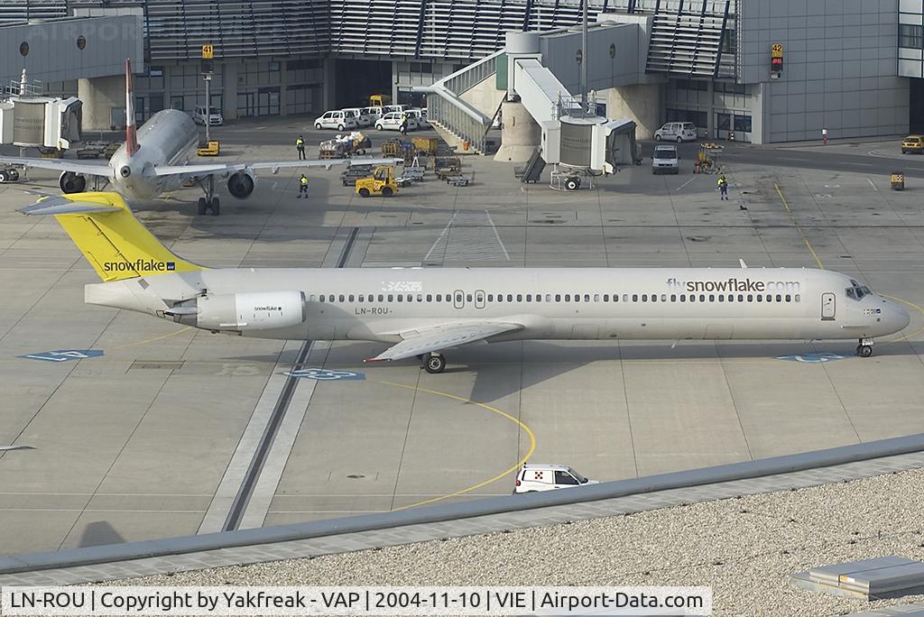 LN-ROU, 1986 McDonnell Douglas MD-82 (DC-9-82) C/N 49424, Snowflake MD80