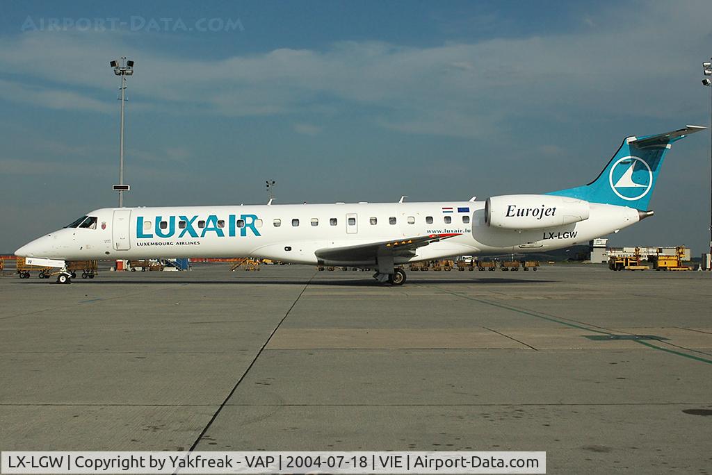 LX-LGW, 1999 Embraer EMB-145LU (ERJ-145LU) C/N 145135, Luxair Embraer 145