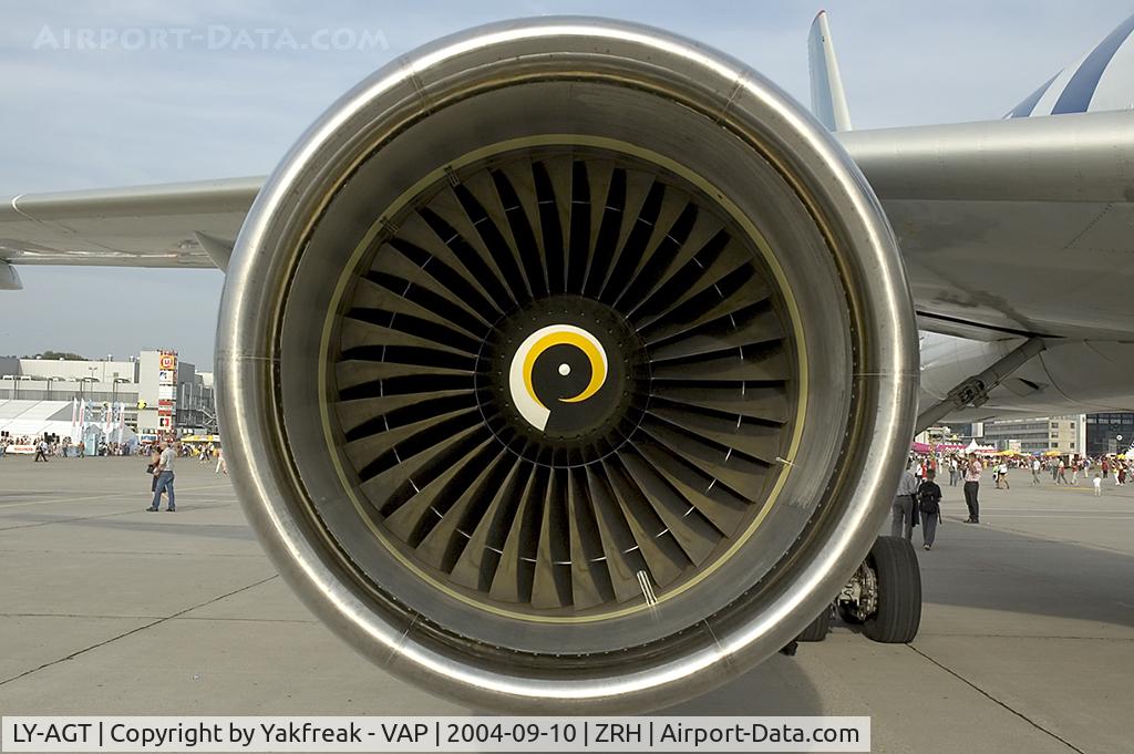 LY-AGT, 1999 Tupolev Tu-204C C/N 1450741364024, Tupolev 204