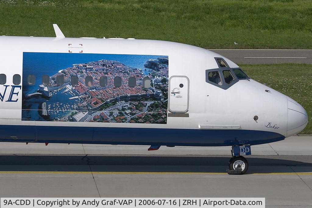 9A-CDD, 1982 McDonnell Douglas MD-82 (DC-9-82) C/N 49113, Dubrovnik Airlines MD80