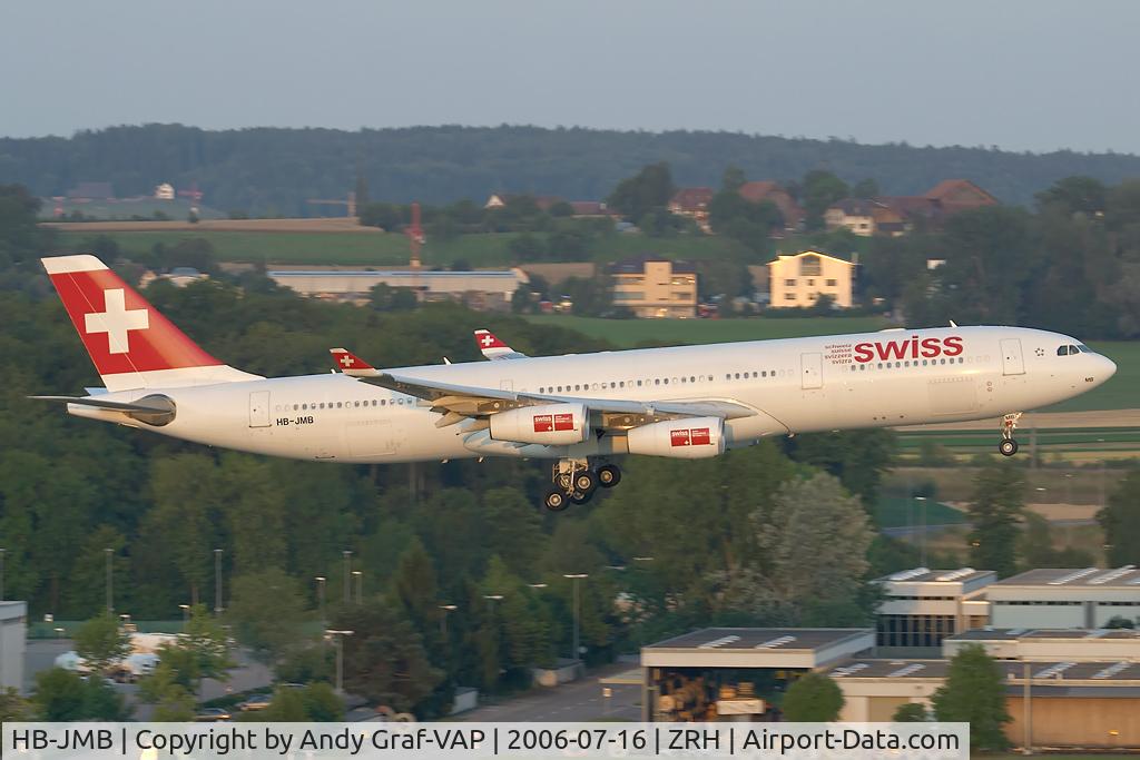 HB-JMB, 2003 Airbus A340-313 C/N 545, SWISS A340-300
