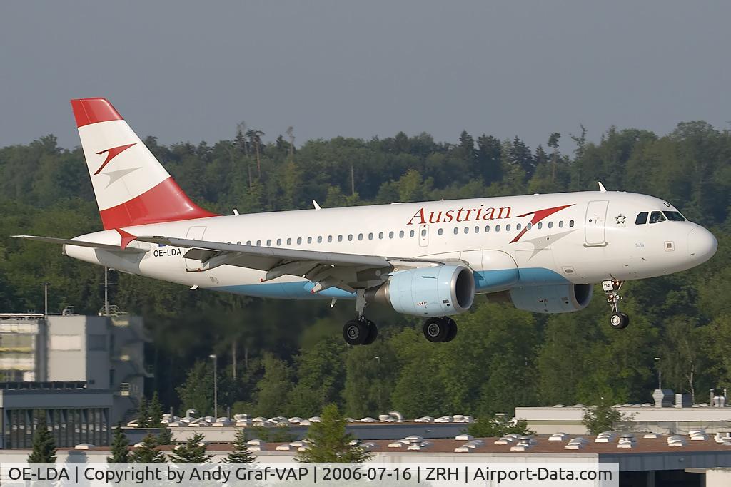 OE-LDA, 2004 Airbus A319-112 C/N 2131, Austrian Airlines A319