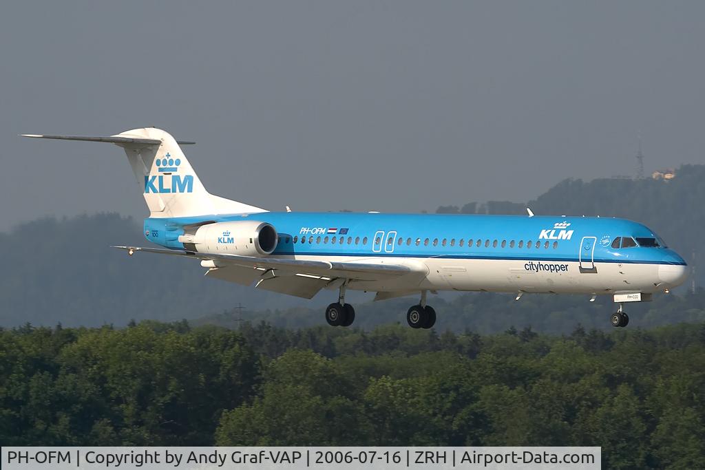 PH-OFM, 1993 Fokker 100 (F-28-0100) C/N 11475, KLM F100
