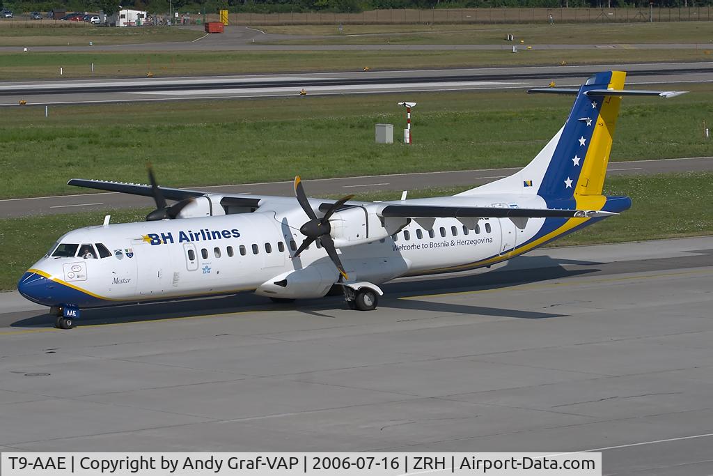 T9-AAE, 1995 ATR 72-212A C/N 465, BH Airlines ATR72