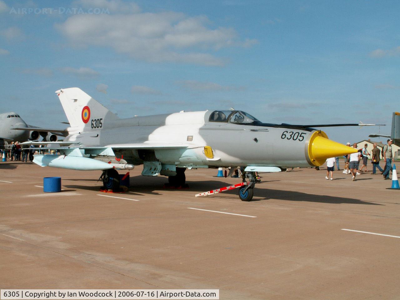 6305, Mikoyan-Gurevich MiG-21MF-75 Lancer C C/N 96006305/0507, MiG 21/MF-75--Romanian AF at Fairford