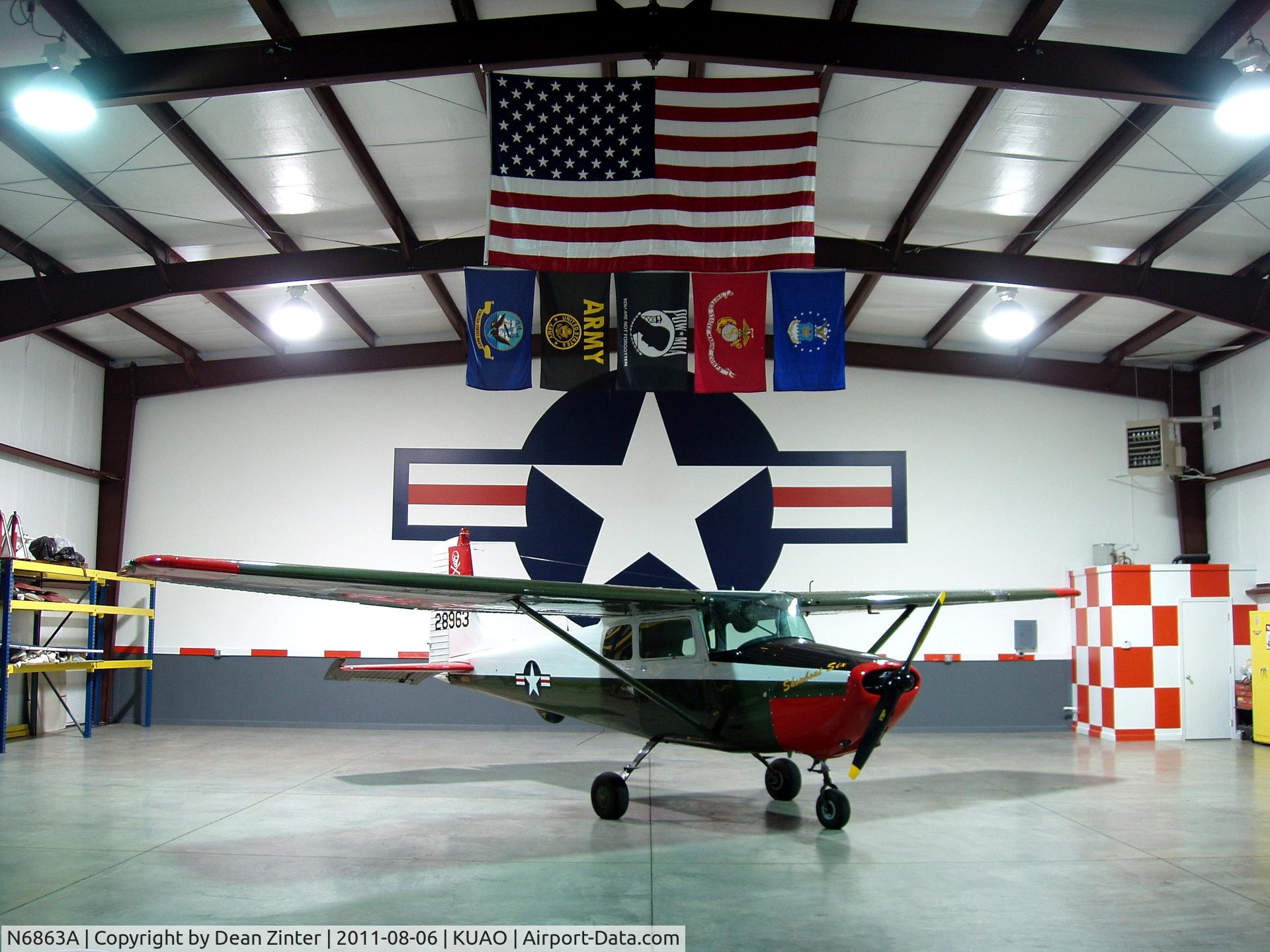 N6863A, 1956 Cessna 172 C/N 28963, My plane in my finished hanger