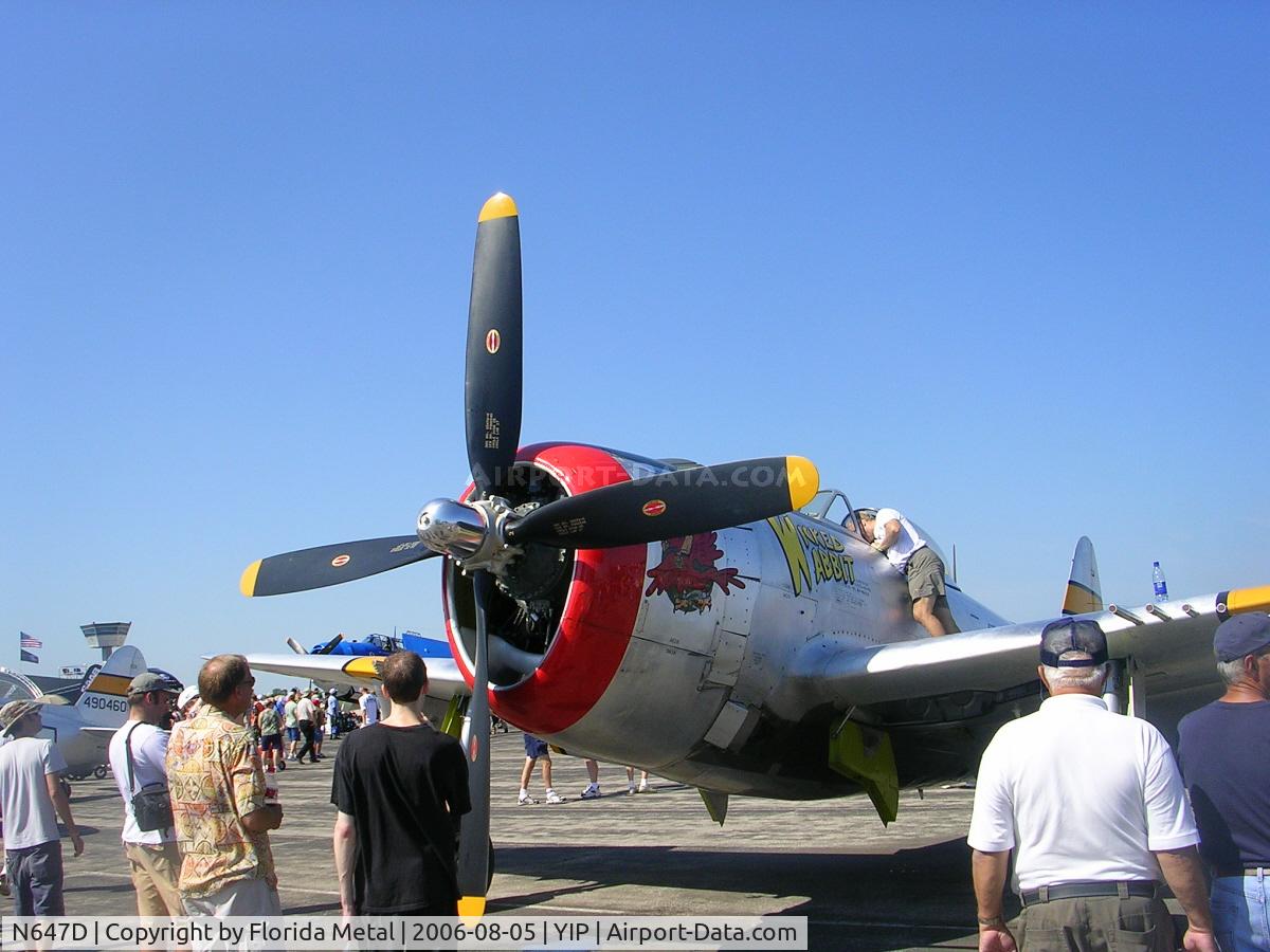 N647D, 1944 Republic P-47D Thunderbolt C/N 8955583, P-47