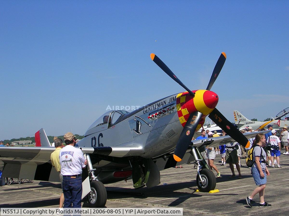 N551J, 1957 North American P-51D Mustang C/N 44-74230, Jack Roush P-51
