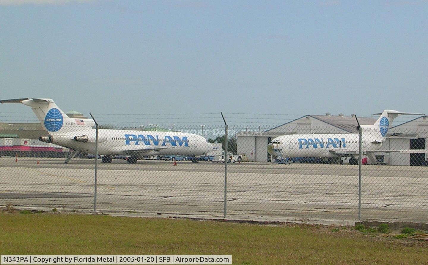 N343PA, 1979 Boeing 727-222 C/N 21894, Pan Am 727s at Sanford FL
