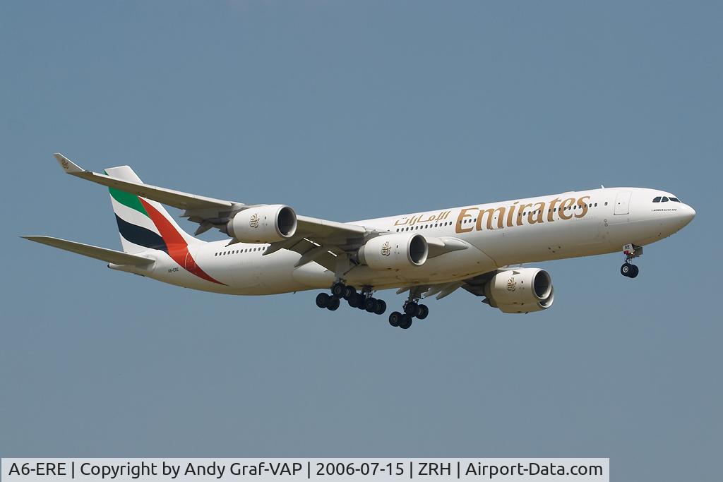 A6-ERE, 2004 Airbus A340-541 C/N 572, Emirates A340-500