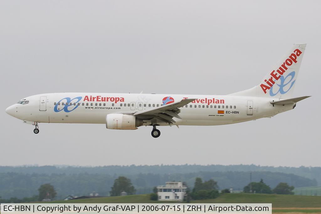 EC-HBN, 1999 Boeing 737-85P C/N 28383, Air Europa 737-800