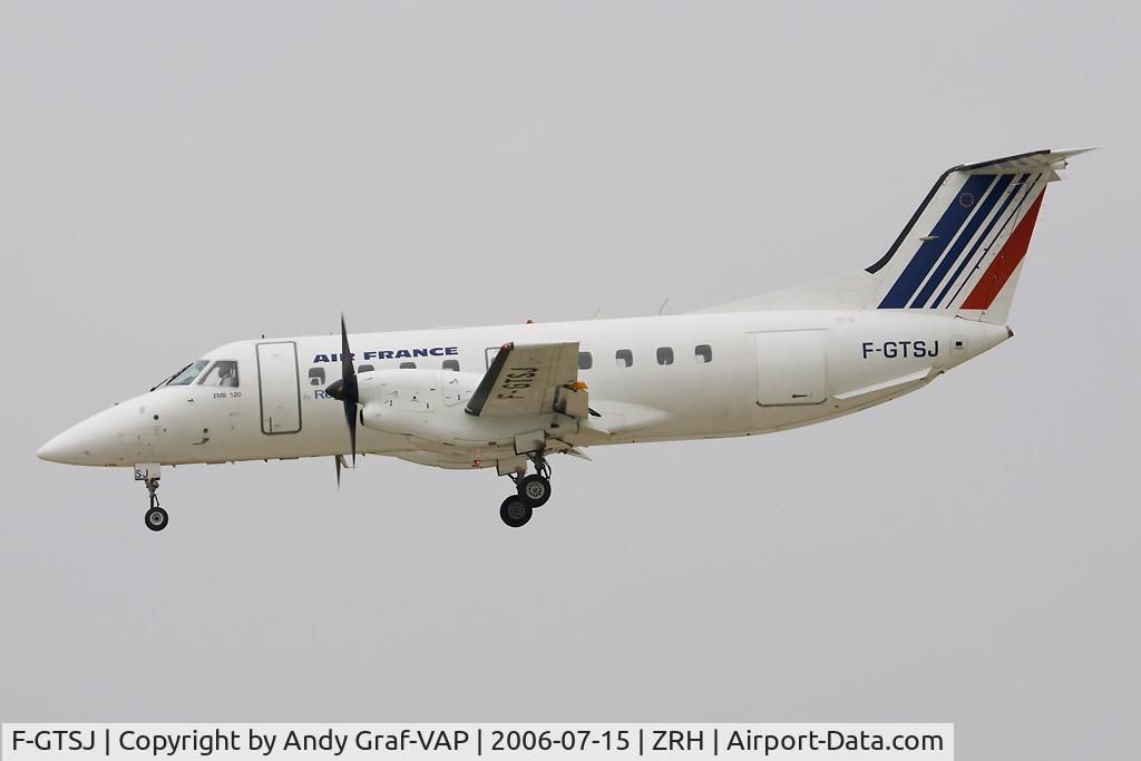 F-GTSJ, 1990 Embraer EMB-120 Brasilia C/N 120176, Air France EMB120