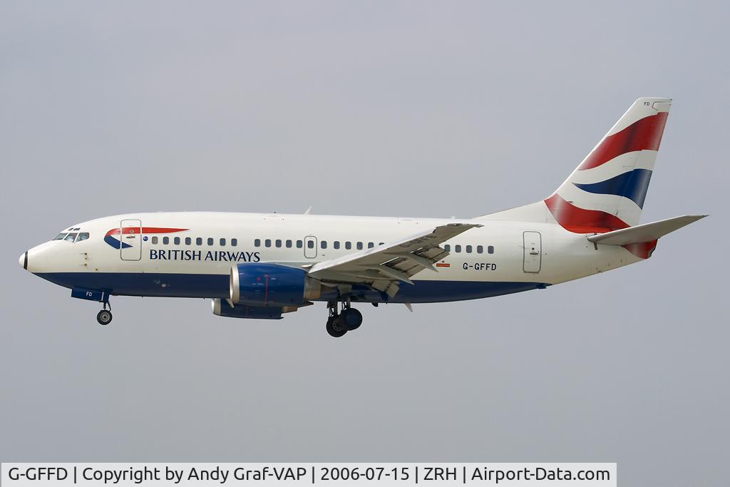 G-GFFD, 1991 Boeing 737-59D C/N 26419, British Airways 737-500