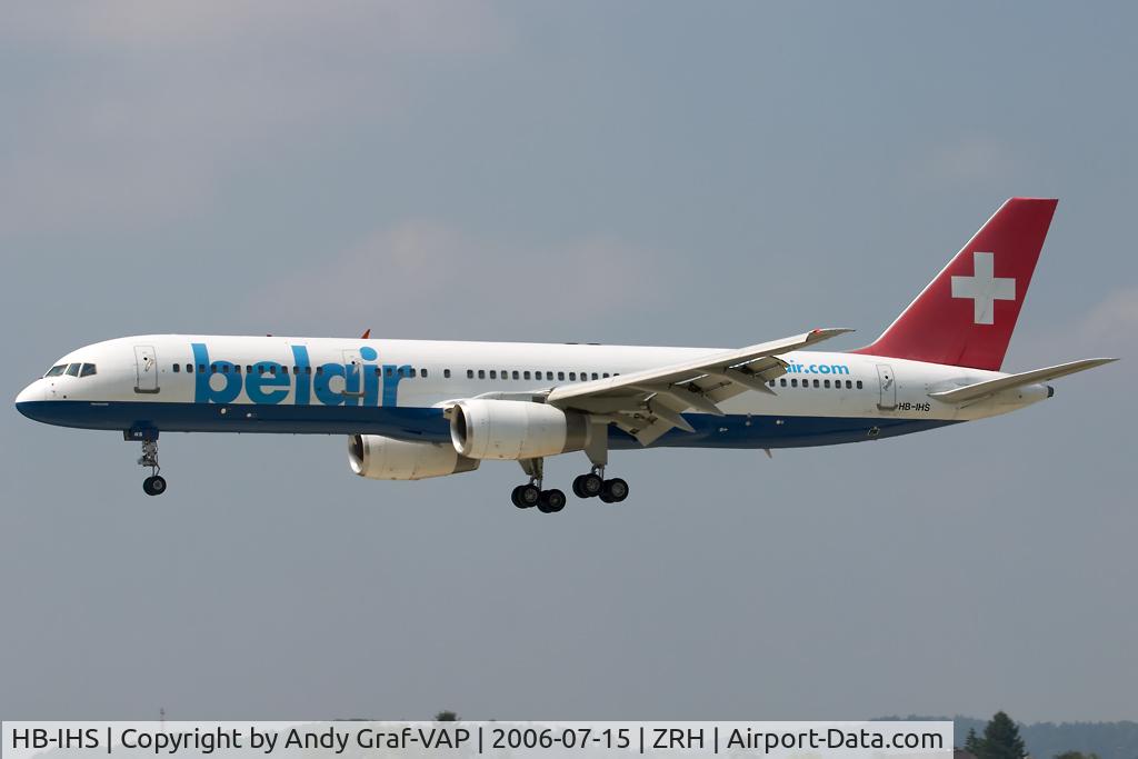 HB-IHS, 2000 Boeing 757-2G5 C/N 30394, Belair 757-200