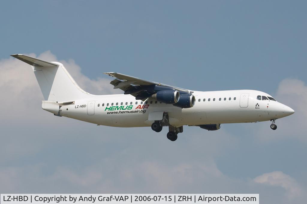 LZ-HBD, 1989 British Aerospace BAe.146-300A C/N E3141, Hemus Air Bae 146-300
