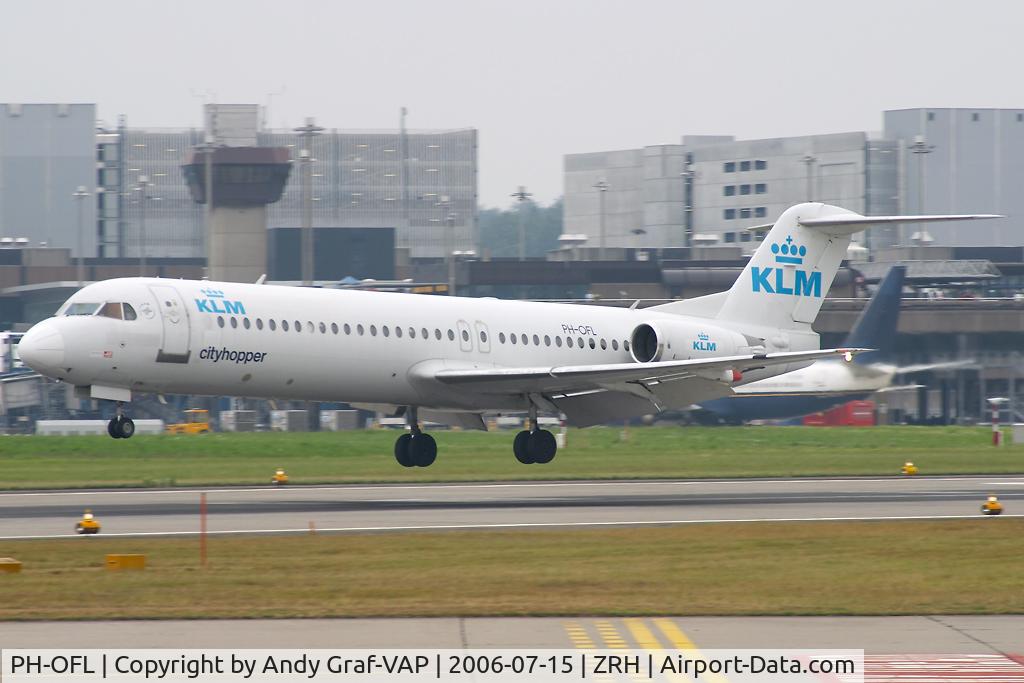PH-OFL, 1993 Fokker 100 (F-28-0100) C/N 11444, KLM F100