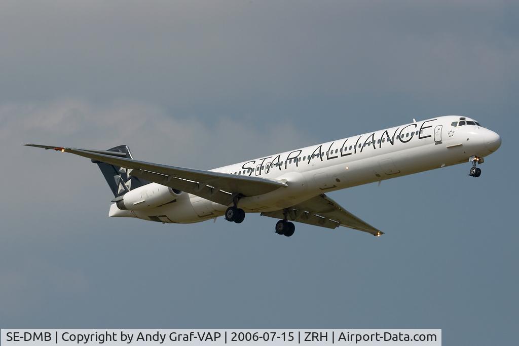 SE-DMB, 1991 McDonnell Douglas MD-81 (DC-9-81) C/N 53314, Scandinavian Airlines MD80