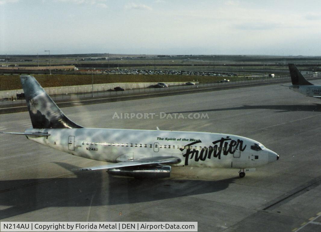 N214AU, 1969 Boeing 737-201 C/N 20214, Frontier in 1996