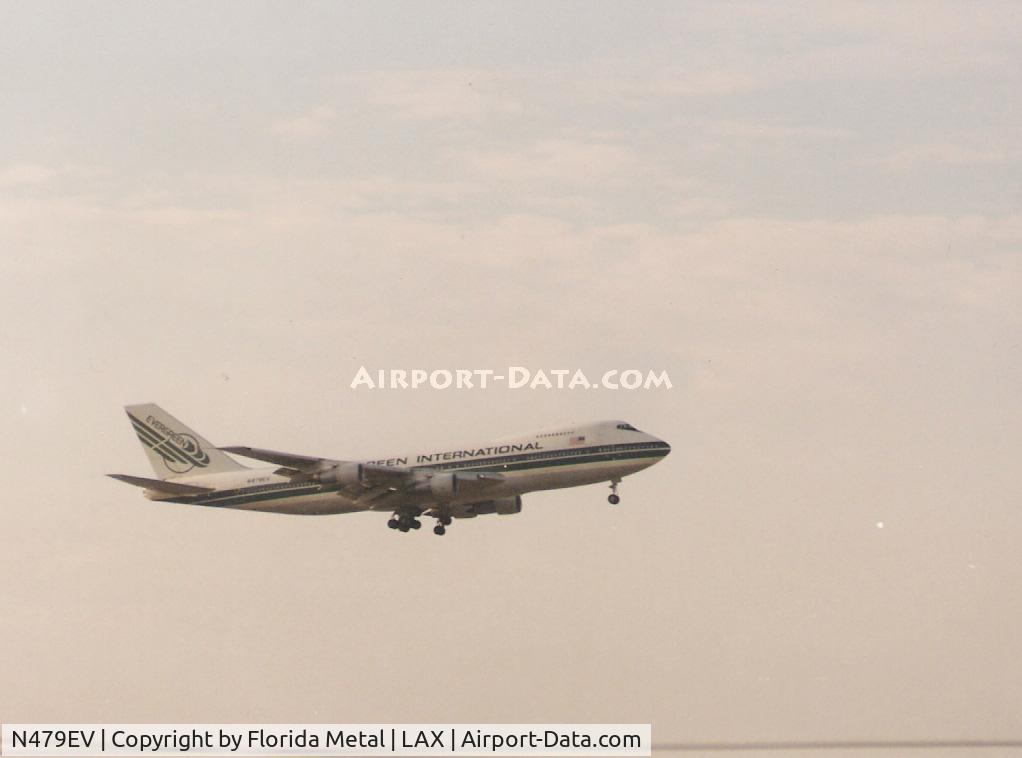 N479EV, 1970 Boeing 747-132 C/N 19898, Landing at LAX