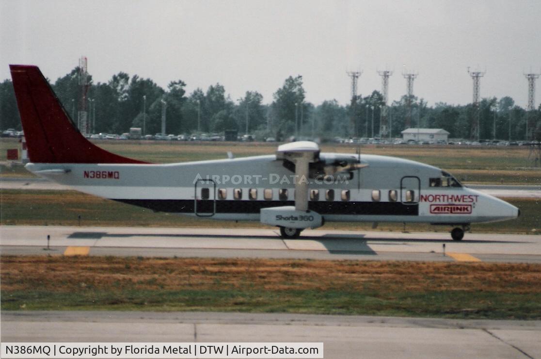 N386MQ, 1986 Short SD3-60-200 C/N SH3709, Flew with Northwest Airlink in 1988