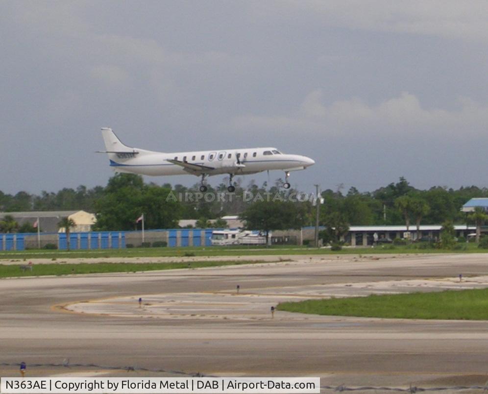 N363AE, 1987 Fairchild SA-227AC Metro III C/N AC-678B, landing at DAB