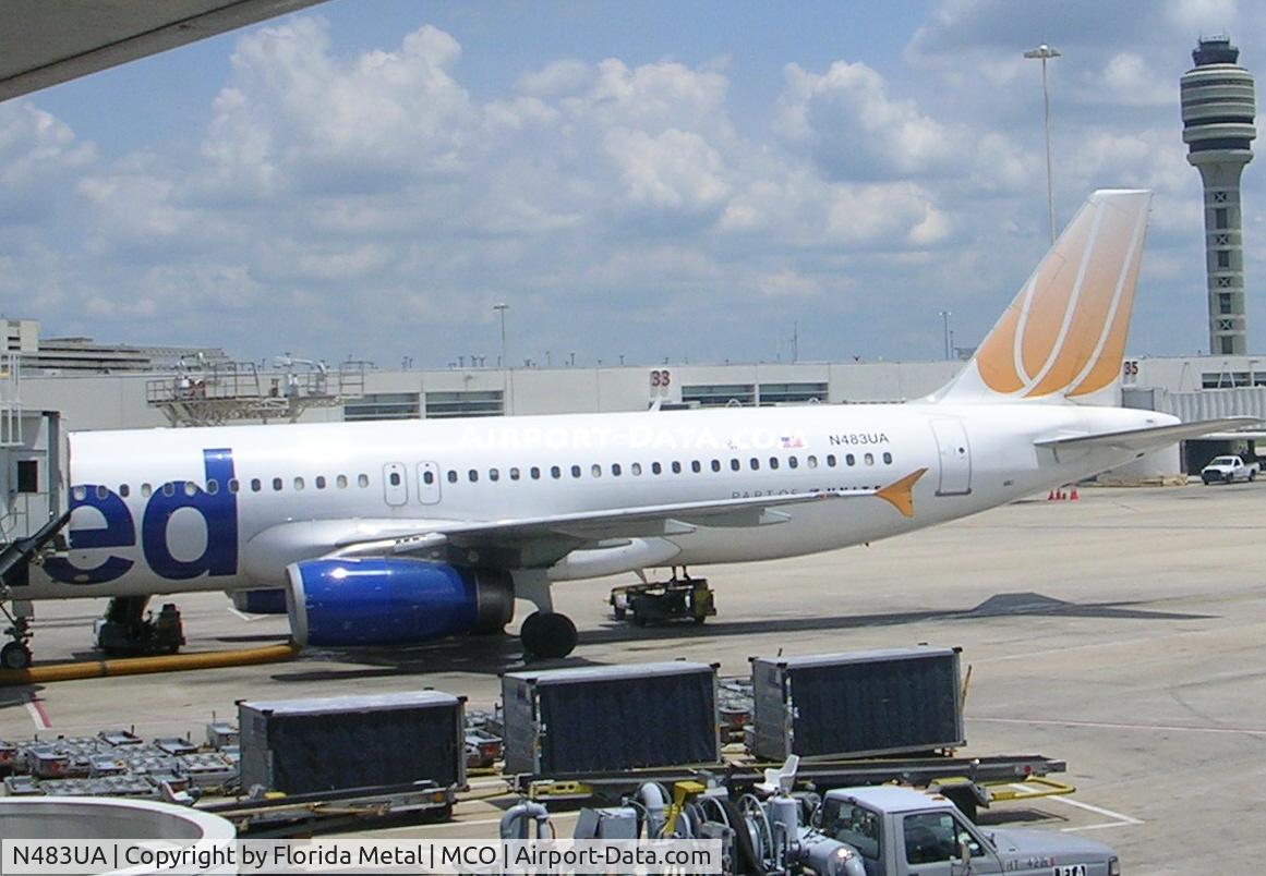 N483UA, 2001 Airbus A320-232 C/N 1586, At Orlando