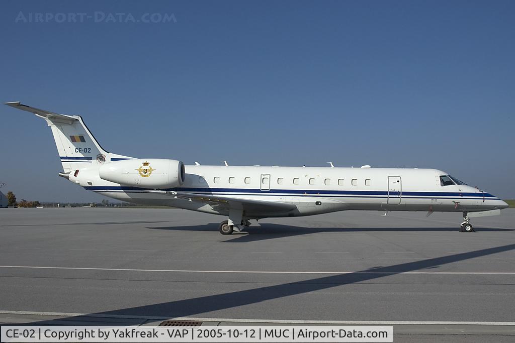 CE-02, 2001 Embraer ERJ-135LR (EMB-135LR) C/N 145480, Belgian Air Force Embraer 135